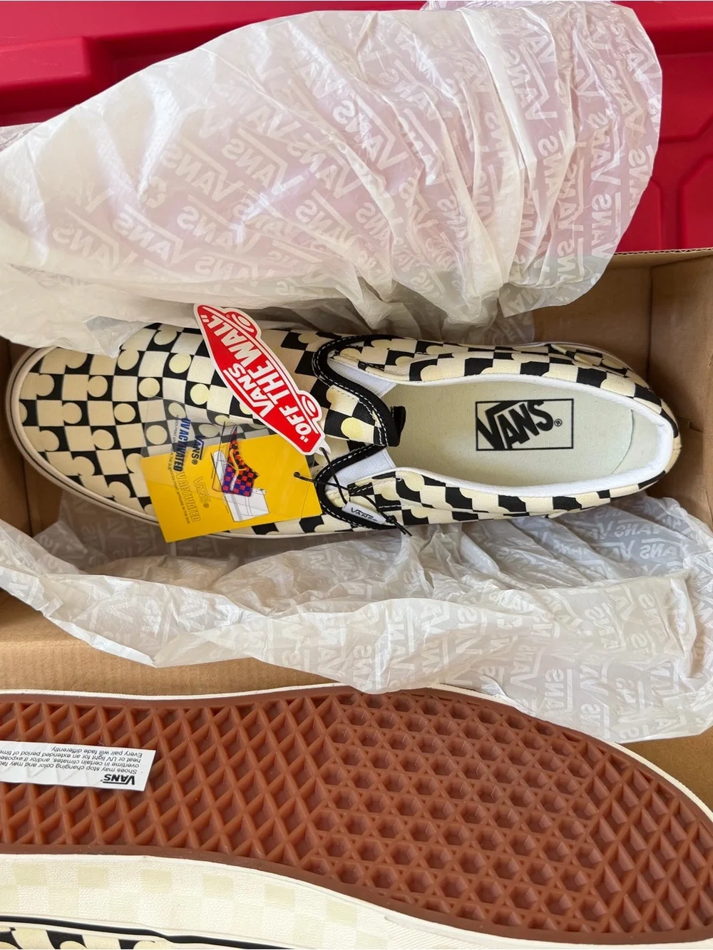 Vans UV Ink Checkerboard Slip-On 12 NIB